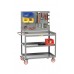 Little Giant Mobile Workstation 3MW-2436-5TL-PB, 24 x 36 with 3 Lip Shelves & Pegboard