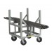 Little Giant Heavy-Duty Ergonomic Shelf Truck ERG-2436-8PYBK Shelves Flush 24 x 36, 3,600 lb. Capacity