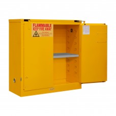 Durham 1030S-50 Flammable Storage Cabinet, 30 Gallon, Self Closing Door (43" x 18" x 45-3/8")