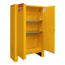 Durham 1045ML-50 Flammable Storage Cabinet, 45 Gallon, Manual Door (43" x 18" x 71") Durham 1045ML-50 Flammable Storage Cabinet, 45 Gallon, Manual Door (43" x 18" x 71")