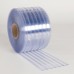 Aleco Scratch-Guard Vinyl Strip Curtain Door Bulk Roll 170027 Ribbed, Clear - 12" x 200' x .216" 