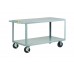 Little Giant Heavy Duty Shelf Truck 2G-3060-6PHBK, 30x60 with 2 Flush Shelves