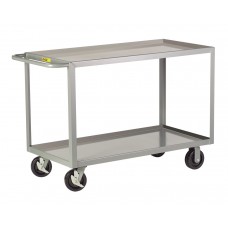 Little Giant Heavy Duty Shelf Truck 2GL-2448-6PHBK, 24x48 with 2 Retaining Lip Shelves Little Giant Heavy Duty Shelf Truck 2GL-2448-6PHBK, 24x48 with 2 Retaining Lip Shelves