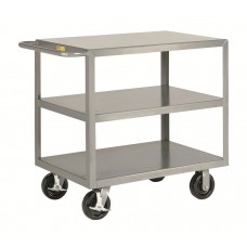 Little Giant Heavy Duty Shelf Truck 3G-3048-6PHBK, 30x48 with 3 Flush Shelves Little Giant Heavy Duty Shelf Truck 3G-3048-6PHBK, 30x48 with 3 Flush Shelves