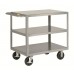 Little Giant Heavy Duty Shelf Truck 3G-2448-6PHBK, 24x48 with 3 Flush Shelves