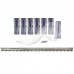 Aleco Clear-Flex II Strip Curtain Door Kit 440049 Standard Smooth with MaxBullet Aluminum Hardware, 12' x 12' 