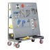 Little Giant Mobile Pegboard with Back Shelf Storage AFPBS2460-6PYFL, 24 x 60, Pegboard Front, 4 Shelves Back