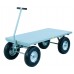 Little Giant Heavy-Duty Wagon Truck CH-2448-12P-FSD Flush Deck, Pneumatic Wheels 24 x 48