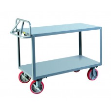 Little Giant Heavy-Duty Ergonomic Shelf Truck ERG-3060-8PYBK Shelves Flush 30 x 60, 3,600 lb. Capacity Little Giant Heavy-Duty Ergonomic Shelf Truck ERG-3060-8PYBK Shelves Flush 30 x 60, 3,600 lb. Capacity