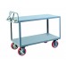 Little Giant Heavy-Duty Ergonomic Shelf Truck ERG-3060-8PYBK Shelves Flush 30 x 60, 3,600 lb. Capacity