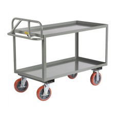 Little Giant Heavy-Duty Ergonomic Shelf Truck ERGL-3048-8PYBK Lip Shelves 30 x 48, 3,600 lb. Capacity Little Giant Heavy-Duty Ergonomic Shelf Truck ERGL-3048-8PYBK Lip Shelves 30 x 48, 3,600 lb. Capacity