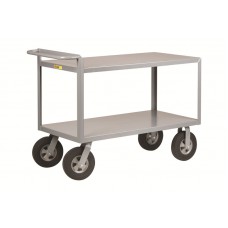 Little Giant Cushion-Load Merchandise Collector G-2436-10SR Flush Shelves 24 x 36 Solid Rubber Wheels