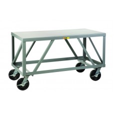 Little Giant Extra Heavy Duty 7 Gauge Steel Mobile Table IPH-3048-8PHBK, 30 x 48, 5,000 lb. Cap. Little Giant Extra Heavy Duty 7 Gauge Steel Mobile Table IPH-3048-8PHBK, 30 x 48, 5,000 lb. Cap.
