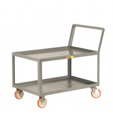 Little Giant Low Deck Shelf Truck LKL-3048-5PYBK - Sloped Handles Lip Shelves 30 x 48 Little Giant Low Deck Shelf Truck LKL-3048-5PYBK - Sloped Handles Lip Shelves 30 x 48