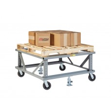 Little Giant Ergonomic Adjustable Height Mobile Pallet Stand PDE-4248-6PH2FL, 42 x 48 Little Giant Ergonomic Adjustable Height Mobile Pallet Stand PDE-4248-6PH2FL, 42 x 48