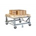 Little Giant Ergonomic Adjustable Height Mobile Pallet Stand PDE-4248-6PH2FL, 42 x 48