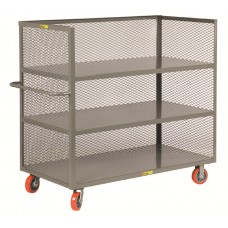 Little Giant 3-Sided Shelf Truck - Mesh Sides T3-3048-6PY, 30 x 48 Little Giant 3-Sided Shelf Truck - Mesh Sides T3-3048-6PY, 30 x 48