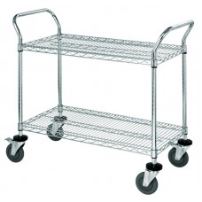 Chrome Utility Cart (18 x 42) 2 shelves Chrome Utility Cart (18 x 42) 2 shelves