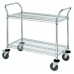 Chrome Utility Cart (18 x 42) 2 shelves