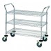 Chrome Utility Cart (18x48) 3 shelves