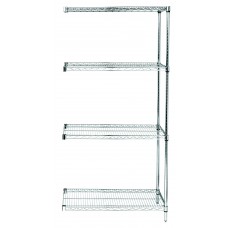 AD54-1242C Add-On Unit, 4 shelf 12" x 42" x 54" - Chrome AD54-1242C Add-On Unit, 4 shelf 12" x 42" x 54" - Chrome