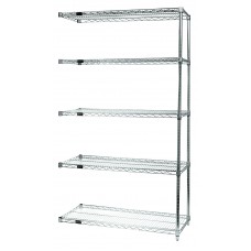 AD54-1430C-5 Add-On Unit, 5 shelf 14" x 30" x 54" - Chrome AD54-1430C-5 Add-On Unit, 5 shelf 14" x 30" x 54" - Chrome