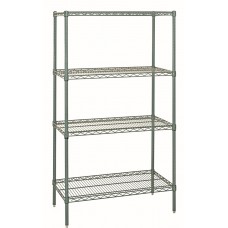 Quantum WR54-1248P Wire Shelving (4 Shelf) 12" x 48" x 54" - Proform Quantum WR54-1248P Wire Shelving (4 Shelf) 12" x 48" x 54" - Proform