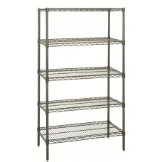 Quantum WR54-1448P-5 Wire Shelving (5 Shelf) 14" x 48" x 54" - Proform Quantum WR54-1448P-5 Wire Shelving (5 Shelf) 14" x 48" x 54" - Proform