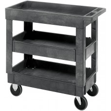 Plastic Service Cart PC3518-33-3 (34-1/4" x 17-1/2" x 32-1/2") 3 Shelves Plastic Service Cart PC3518-33-3 (34-1/4" x 17-1/2" x 32-1/2") 3 Shelves
