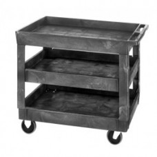 Plastic Service Cart PC4026-33-3 (40" x 26" x 32-1/2") 3 Shelves Plastic Service Cart PC4026-33-3 (40" x 26" x 32-1/2") 3 Shelves