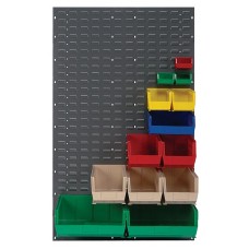 Quantum Bin Panel - QLP-3661 (36"W x 61"H Louvered Panel) Bins Not Included Quantum Bin Panel - QLP-3661 (36"W x 61"H Louvered Panel) Bins Not Included