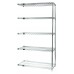 AD54-1430S-5 Add-On Unit, 5 14" x 30" x 54" - Stainless Steel