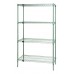 Quantum WR54-1430S Wire Shelving (4 Shelf) 14" x 30" x 54" - Stainless Steel