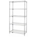 Quantum WR86-3672S-5 Wire Shelving (5 Shelf) 36" x 72" x 54" - Stainless Steel