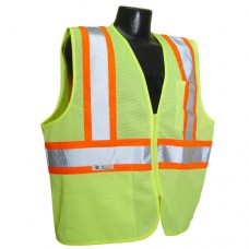 Radians SV22-2ZGM Class 2 Safety Vest (Mesh) Hi-Viz Green, Two-Tone Trim Radians SV22-2ZGM Class 2 Safety Vest (Mesh) Hi-Viz Green, Two-Tone Trim
