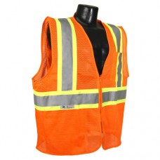Radians SV22-2ZOM Class 2 Safety Vest (Mesh) Hi-Viz Orange, Two-Tone Trim Radians SV22-2ZOM Class 2 Safety Vest (Mesh) Hi-Viz Orange, Two-Tone Trim